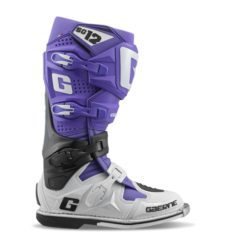 Gaerne SG12 Limited Edition LE Boot Purple/Black/White Size 9.5