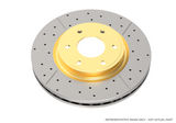 DBA 89-01 Nissan Skyline R32/33/34 (Excl GT-R) Rear Drilled & Slotted Street Series Rotor w/Gold Hat