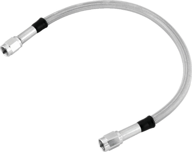 Twin Power 9 Inch Clear Coated Dot Stainless Steel Brake Hose AN-3