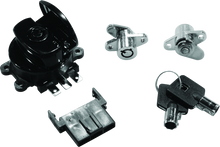 Load image into Gallery viewer, Bikers Choice 99-13 Road King With Hard Bags Black Saddlebag Lock Kit