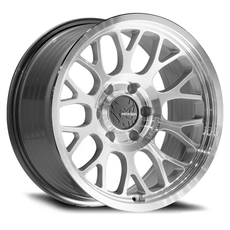 Mamba M28 18x8 5x127 ET35 Silver Wheel w/ Mirror Machine Face & Lip