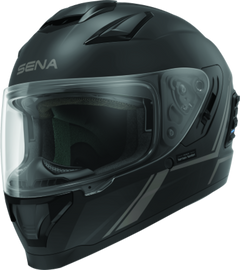 Sena Technologies Stryker Bluetooth Helmet w/ Mesh Intercom Matte Black - Medium