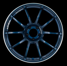 Load image into Gallery viewer, Advan RZII 17x7.5 +38 4-100 Racing Indigo Blue Wheel