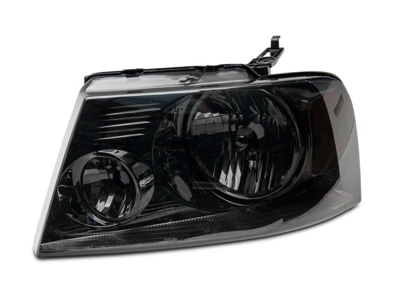Raxiom 04-08 Ford F-150 Axial Series OEM Style Replacement Headlights- Chrome Housing- Smoked Lens