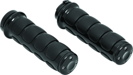 Kuryakyn ISO Grips Without Throttle Boss Dual Cable Black