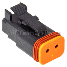 Load image into Gallery viewer, NAMZ Deutsch DT Series 2-Wire Plug &amp; Wedgelock - Black (Repl. HD 72112-94BK)