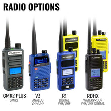 Load image into Gallery viewer, Rugged Radios SUPER SPORT Comm Kit w/ LW SPORT Cables With R1 (Blue) - Business Band Radio