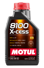 Load image into Gallery viewer, Motul Synthetic Engine Oil 8100 5W30 X-CESS 1L