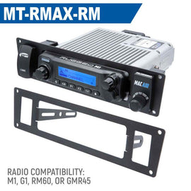 Rugged Radios Yamaha Wolverine RMAX Mount - Mobile Radio and Rocker Switches GMR25 / ABM25 / RM-25WP