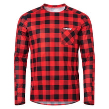 Load image into Gallery viewer, USWE Flannel Long Sleeve Lightweight Off-Road Jersey Flame Red - XS