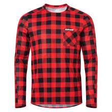 Load image into Gallery viewer, USWE Flannel Long Sleeve Lightweight Off-Road Jersey Flame Red - Large