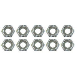 Moroso Zinc Nylock Nuts - 1/4-20 (10 Pack)
