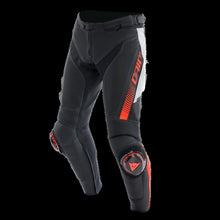 Load image into Gallery viewer, Dainese Super Speed Perforated Leather Pants Black/White/Red-Fluorescent Size - 44