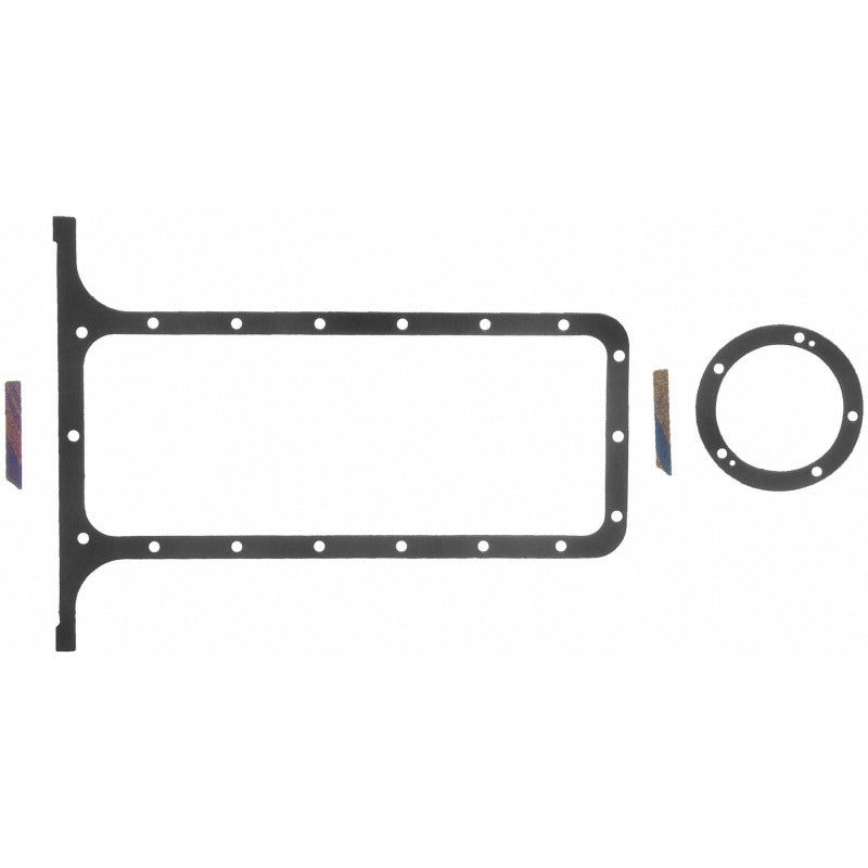 Fel-Pro OS 34004 Engine Oil Pan Gasket Set 18 Bolt Hole Two Piece Gasket
