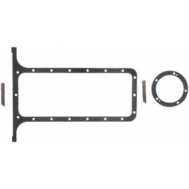 Fel-Pro OS 34004 Engine Oil Pan Gasket Set 18 Bolt Hole Two Piece Gasket