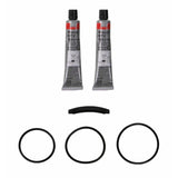 Fel-Pro Acura TL OS 30812 Engine Oil Pan Gasket Set RTV Black silicone w/Rubber end seal