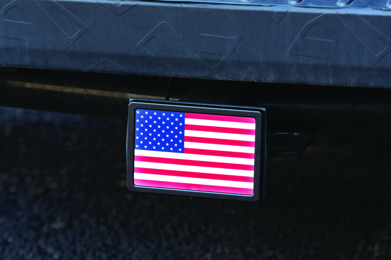 Kuryakyn Freedom Flag LED Hitch Cover Black