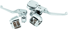 Load image into Gallery viewer, Bikers Choice 96-06 Big Twin 96-03 XL With 9/16 Bore Master Cylinder Chrome Handlebar Control Kit