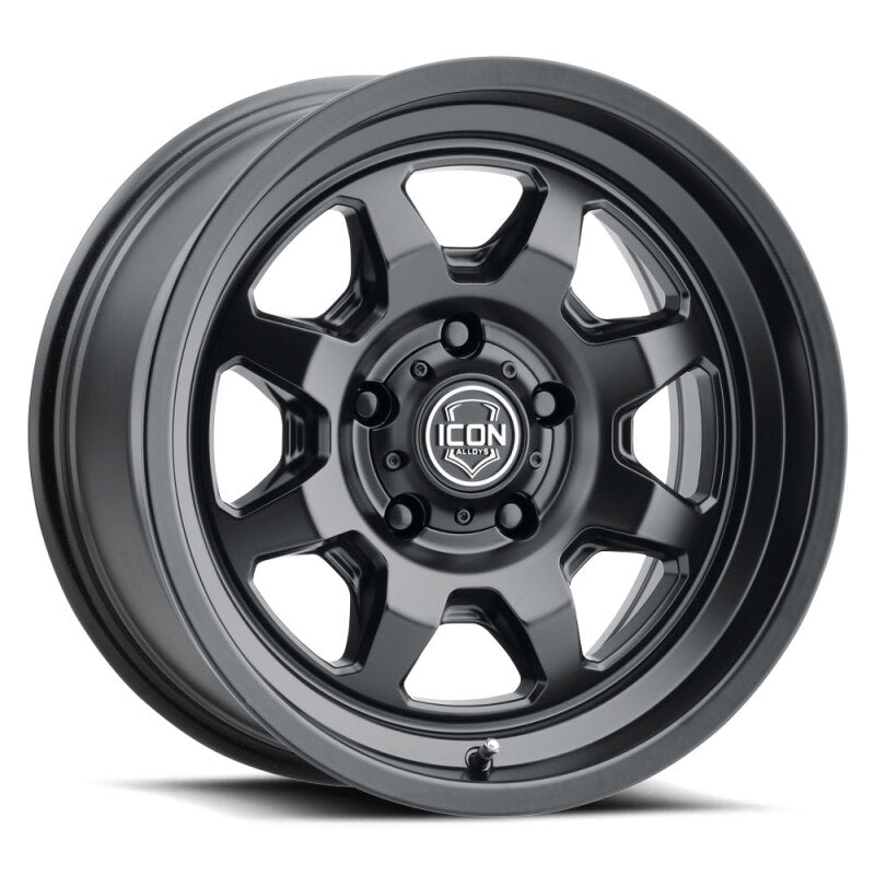 ICON Nuevo 17x8.5 / 6x5.5 / 25mm Offset / 5.75in BS - Satin Black Wheel