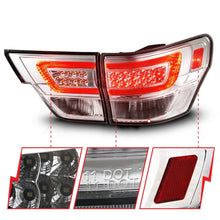 Load image into Gallery viewer, ANZO 11-13 Jeep Grand Cherokee LED Taillights w/ Lightbar Chrome Housing/Clear Lens 4pcs