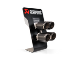 Akrapovic Counter Display with BMW M3/M4 Sample Tail Pipe Sets