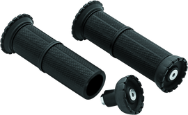 Kuryakyn Riot Universal Grips 7/8in Satin Black