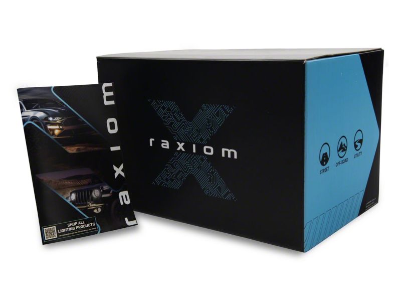 Raxiom 02-05 Dodge RAM 1500/2500/3500 Axial LED Projector Headlights- Blk Housing (Clear Lens)