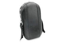 Load image into Gallery viewer, Mustang Harley Medallion Style Sissy Bar Pad (6.5 inch x 11 inch) w/Studs - Black