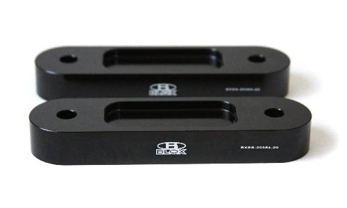 BLOX Honda S2000 Racing Front 20mm Thick Spacer Bump Steer Kit - Black (Lowered 1in and more) - GTR Auto