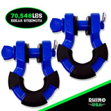 Rhino USA 8T Super Shackle 2-Pack (Blue)