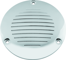 Load image into Gallery viewer, Bikers Choice 70-98 Big Twin Chrome Grooved 3 Hole Derby Cover