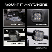 Load image into Gallery viewer, Diode Dynamics Stage Series SXS Rock Light Installer Kit - White Diffused M8 (4-pack)