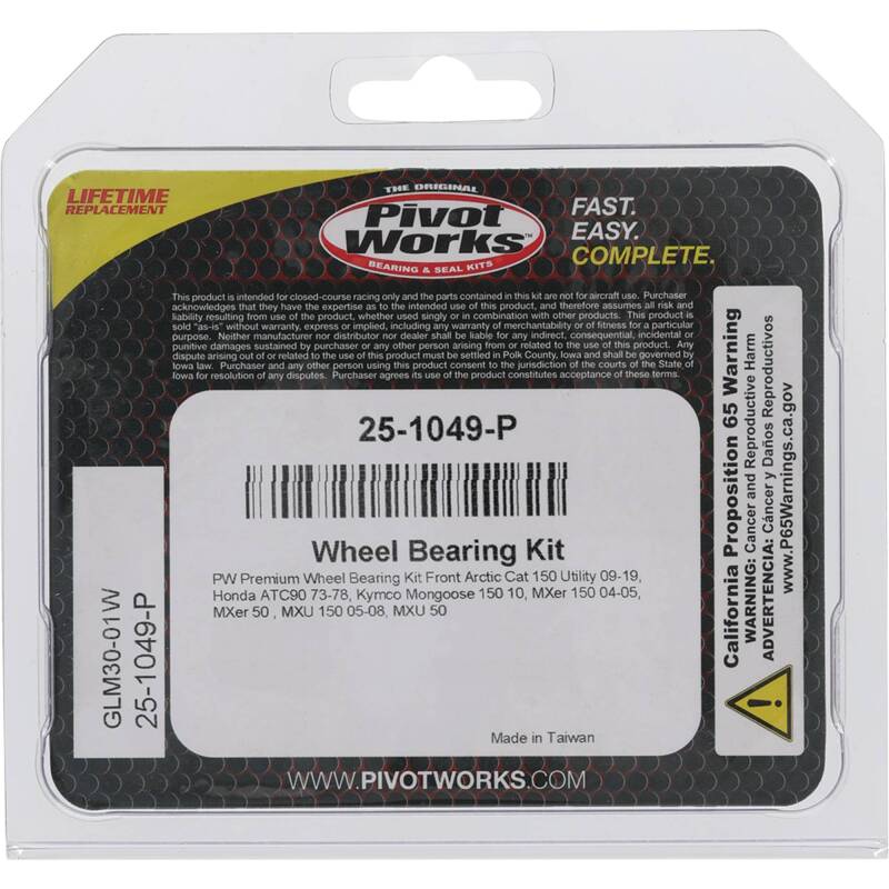 Pivot Works Arctic Cat, Honda, Kymco Wheel Bearing Kit Premium Bearings