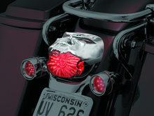 Load image into Gallery viewer, Kuryakyn Zombie Taillight Cover Chrome