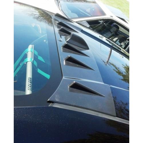 BLOX Racing 13-14 Scion/Subaru FR-S/BRZ Vortex Generator Fins with Shark Fin - ABS Black - GTR Auto