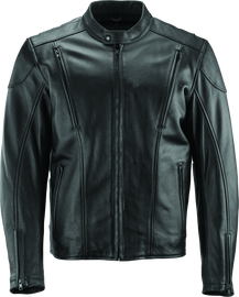 River Road Race Leather Jacket Black - 3XL