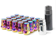 Load image into Gallery viewer, Wheel Mate Muteki SR35 Close End Lug Nuts w/ Lock Set - Neon 12x1.50 35mm