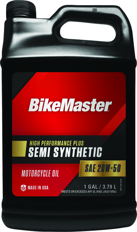 BikeMaster 20W50 Semi Synthetic Oil - Gallon