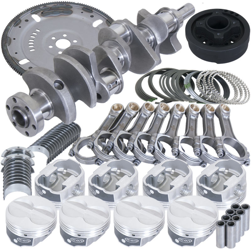 Eagle Ford 302 3.250in Crank 5.400in I-Beam Rods 4.000in Pistons 164 Tooth FP Balanced Assembly