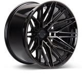 Vossen HF6-5 22X9.5 / 6X139.7 / ET30 / Deep Face / 95.1 - Tinted Gloss Black Wheel
