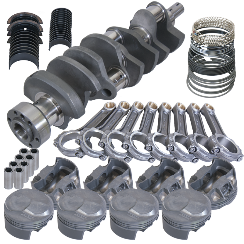 Eagle Chevy 454 1Pc 4.250in Crank 6.385in I-Beam Rods 43cc Dome 4.280in Pistons Rotating Assembly