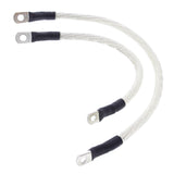 All Balls Racing 81-86 Harley-Davidson XL Battery Cable Kit Clear