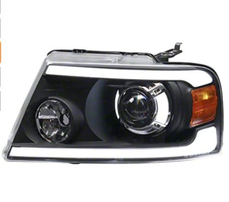 Raxiom 04-08 Ford F-150 Axial Series LED Projector Headlights- Blk Housing (Clear Lens)