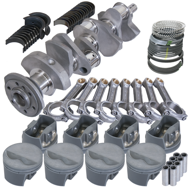 Eagle Chevy 350 3.480in Crank 5.700in I-Beam Rods -5cc Flat Top 4.060in Pistons Rotating Assembly