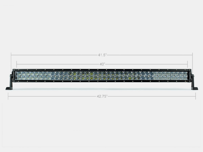 Cali Raised 42 Dual Row 5D Optic Osram Led Bar - Spot