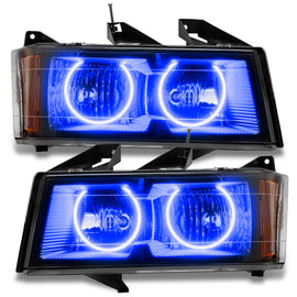 Oracle Lighting 04-12 Chevrolet Colorado Pre-Assembled LED Halo Headlights -Blue