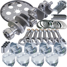 Load image into Gallery viewer, Eagle Chevy 350 1Pc 3.750in Crank 5.700in I-Beam Rods 4.030in Pistons 168 Tooth FP Balanced Assembly