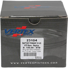 Load image into Gallery viewer, Vertex Piston 02-08 Yamaha YFM 660 F Grizzly 4x4 660cc Cast Replica Piston Kit