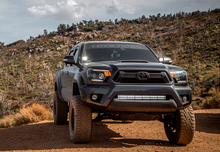 Load image into Gallery viewer, Cali Raised 05-15 Toyota Tacoma 32In Lower Bumper Hidden Led Brackets Kit - Blue Backlight - Small