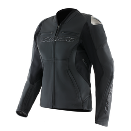 Dainese Racing 5 Leather Jacket Black/Black Womens Size - 40